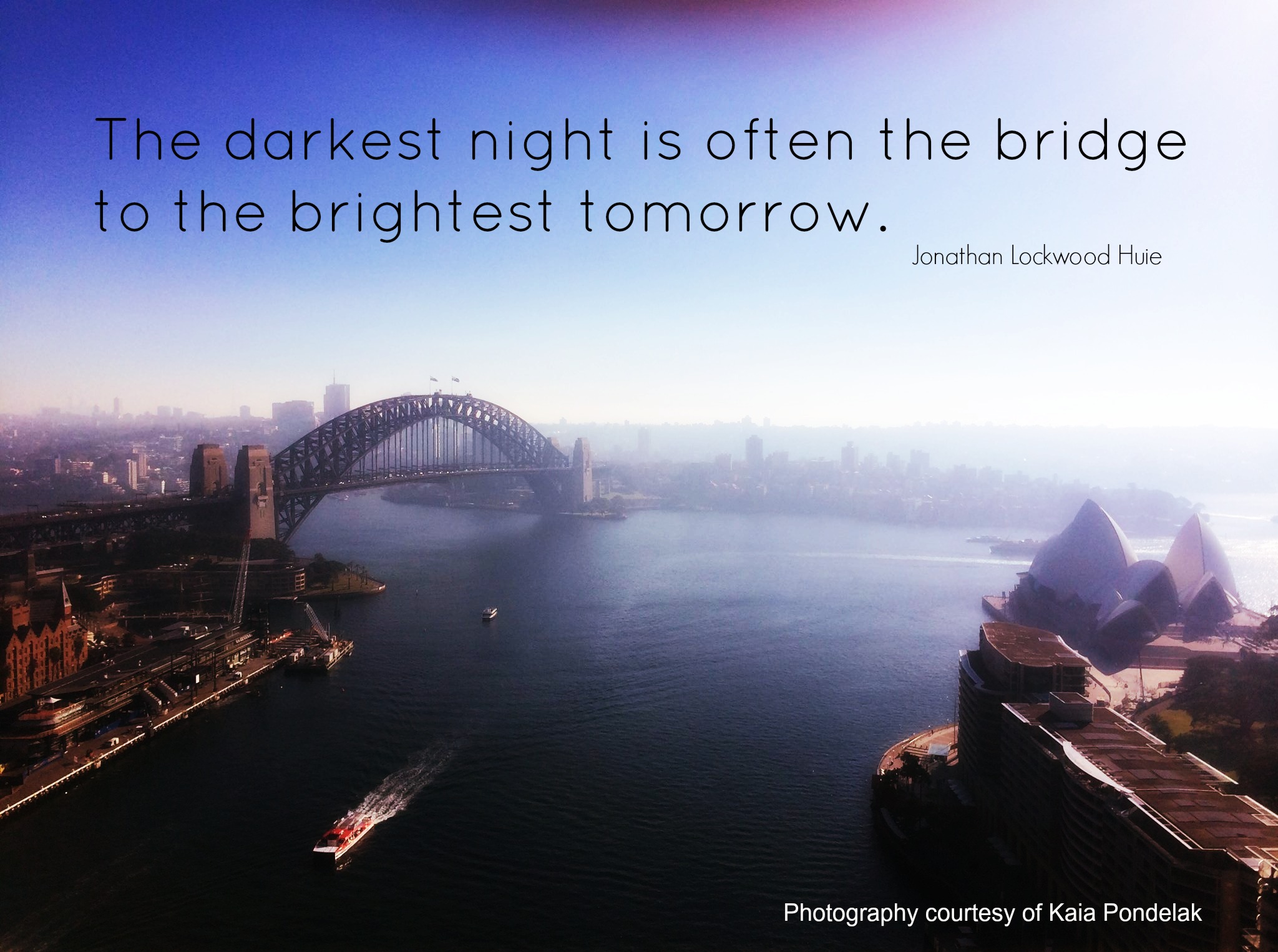 bridge, bright tomorrow