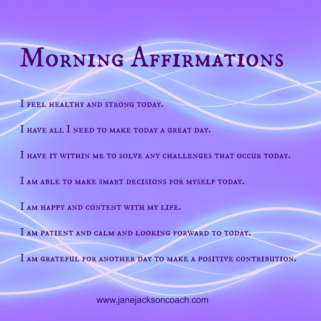 happy, morning, affirmations