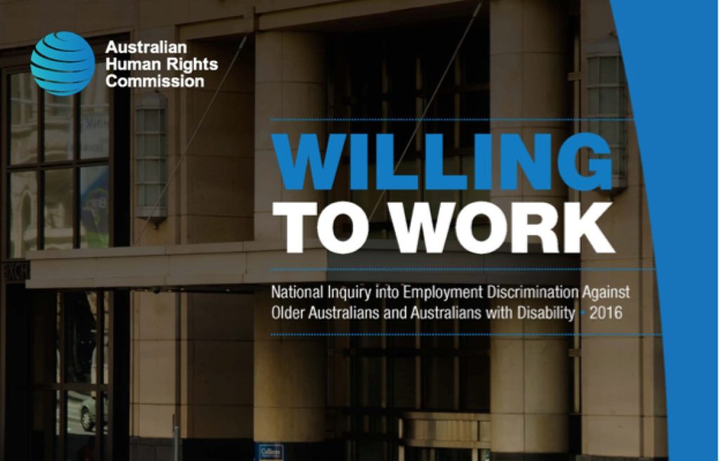 Willing to Work, Australian Human Rights Commission, Discrimination agains Older Workers