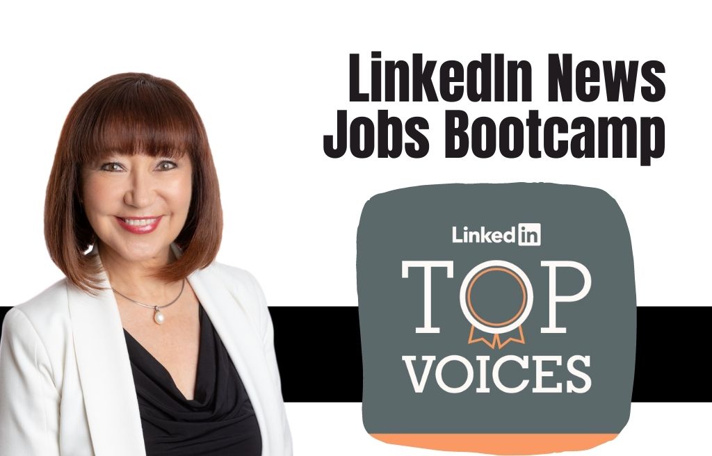 LinkedIn jobs bootcamp, linkedin, linkedin top voices, top voice, jobs bootcamp, jane jackson, career coach, linkedin coach