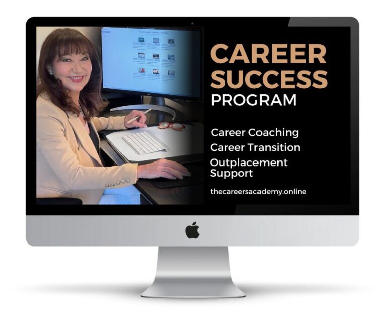 Is it ok not to LOVE your job? Career Success Program, career coach, coach at computer, outplacement support, career transition coaching