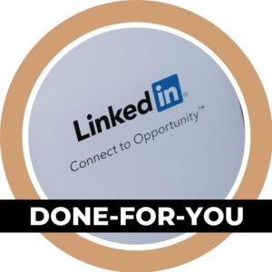 Linkedin done-for-you service, linkedin coaching, linkedin training